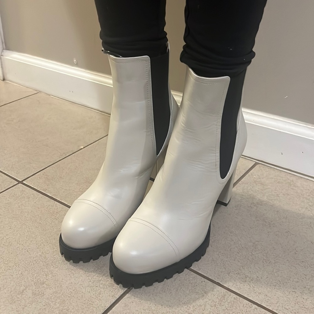 Cream booties